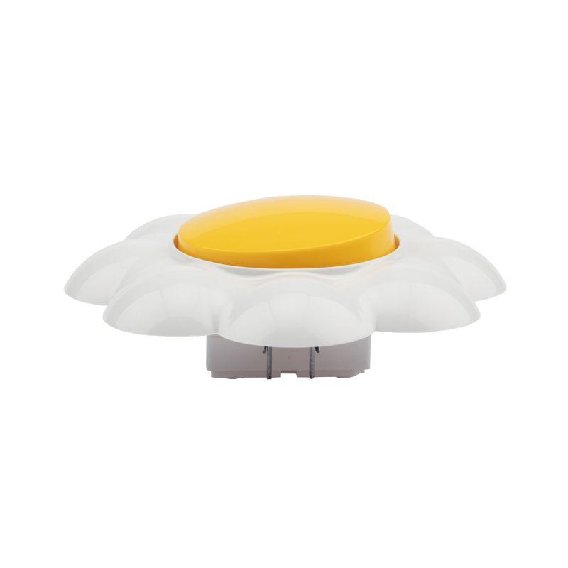  Выключатель 1-кл. СП HAPPY Ромашка желт./бел. Kranz KR-78-0620 фото в каталоге от BTSprom.by