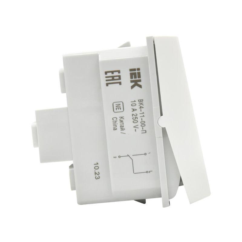  Выключатель проходной 1-кл. 1мод. ВК4-11-00-П бел. PRIMER IEK PR-KK40D-VPO-2-1-K01 фото в каталоге от BTSprom.by