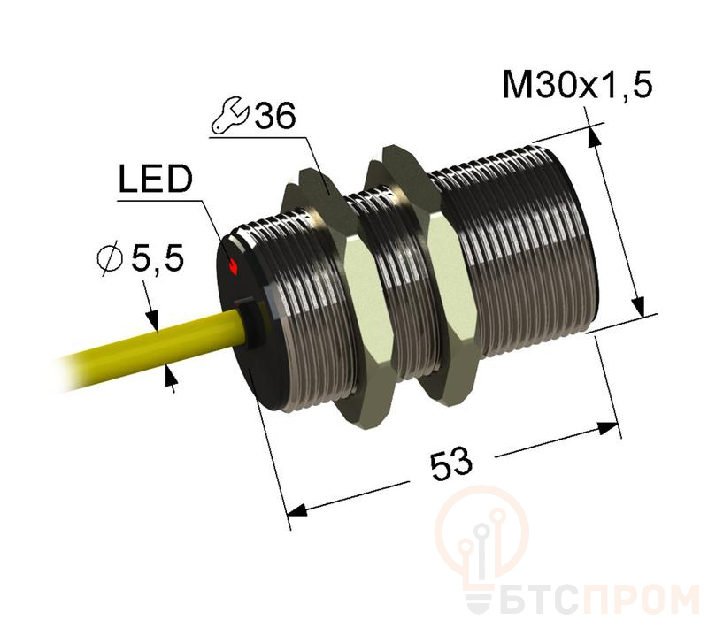 Выключатель бесконтактный PS2-30M53-10B41-K (ВБ2.30М.53.10.4.1.K) МЕГА-К A8010-02838407 фото в каталоге от BTSprom.by  Выключатель бесконтактный PS2-30M53-10B41-K (ВБ2.30М.53.10.4.1.K) МЕГА-К A8010-02838407 фото в каталоге от BTSprom.by