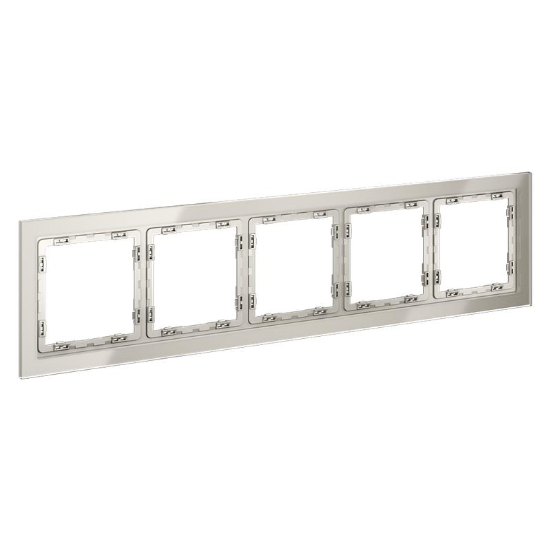  Рамка 5-м S70 стеклян. кашемир Voltum VLS110503 фото в каталоге от BTSprom.by