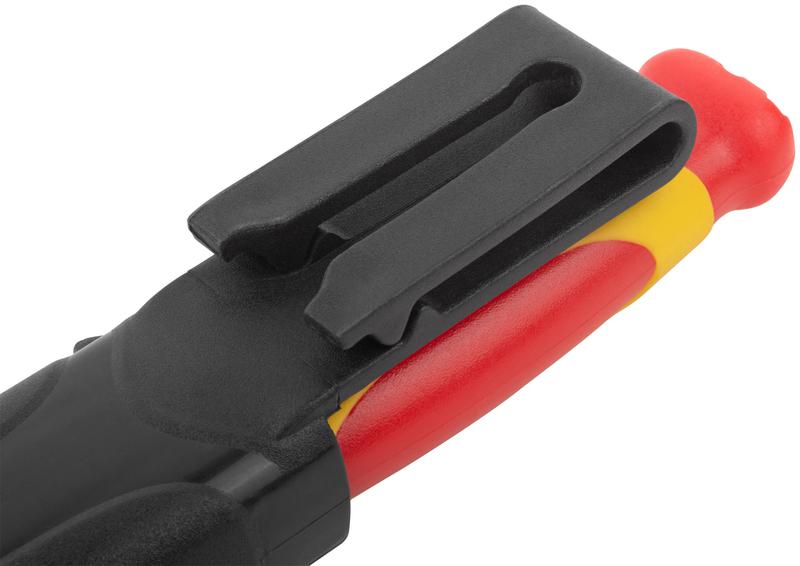  Нож изолированный 1000В нерж. сталь 190мм лезвие 68мм прорезин. ручка FIT 10607 фото в каталоге от BTSprom.by