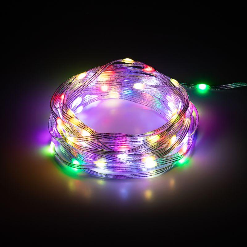 гирлянда светодиодная "нить" 10м rgb умная управление через мобильное приложение erasg -01 эра б0060432 от BTSprom.by