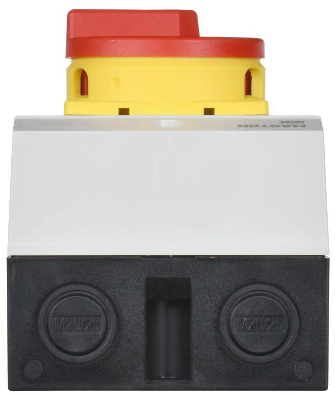  Переключатель кулачковый 40А (сх. 10) в боксе закрытая рукоятка авар. IEK MI-CS22-040-010 фото в каталоге от BTSprom.by