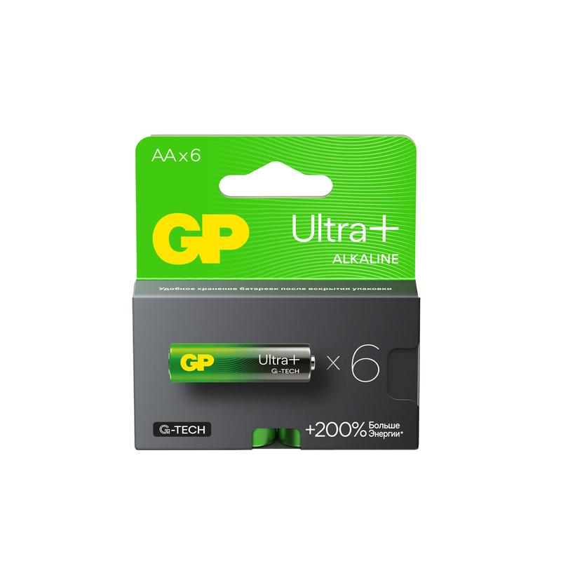элемент питания алкалиновый aa/lr6 1.5в ultra plus alkaline g-tech (блист.6шт) gp 613 от BTSprom.by