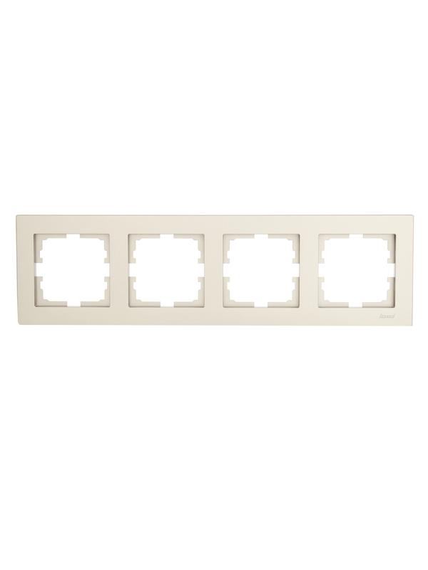 рамка 4-местн. горизонт. vesna титан lezard 742-3700-149 от BTSprom.by