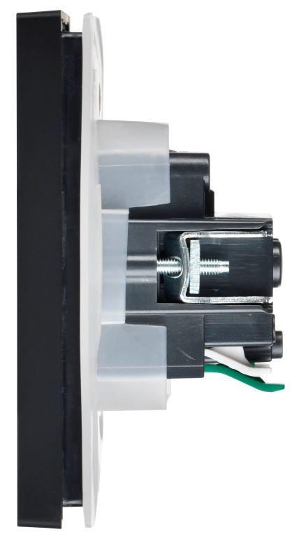  Розетка СП FORTE&PIANO16А IP44 FP119 с заземл. защ. шторки с крышкой безвинт. крепл. черн. IEK FP-R16-16-1-44-K02 фото в каталоге от BTSprom.by