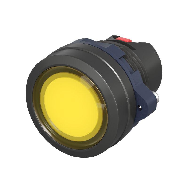 головка кнопки плоская прозрачная без фиксации желт. dkc m22p-fmlyp от BTSprom.by
