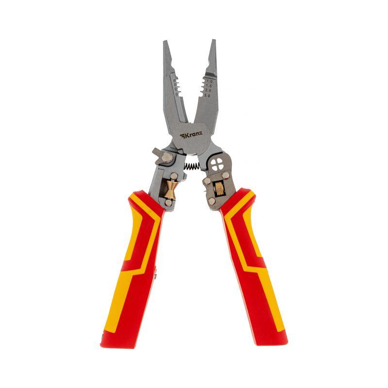  Плоскогубцы многофункциональные диэлектрические PRO 210мм с тестером Kranz KR-12-4656-3 фото в каталоге от BTSprom.by