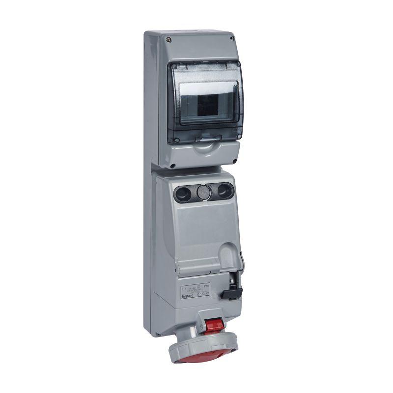 щиток комб. 63а 3k+н+3 400в p17 с din-рейкой ip66 leg 057299 от BTSprom.by