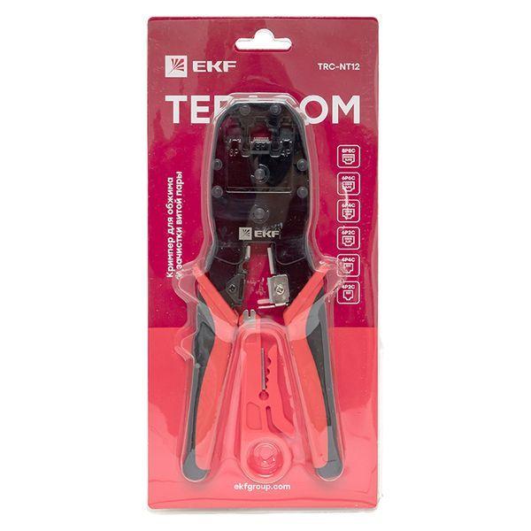  Кримпер для обжима и зачистки витой пары TERACOM EKF TRC-NT12 фото в каталоге от BTSprom.by