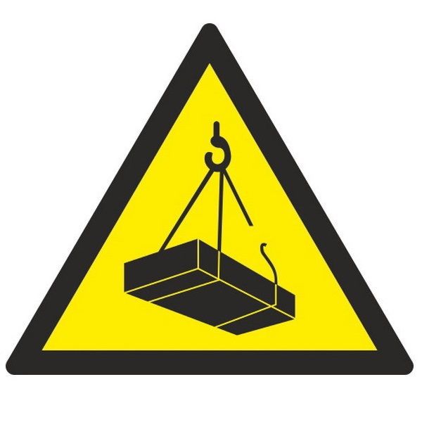 знак w 06 "опасно. возможно падение груза" 200х200х200мм пластик ekf pn-w-06 от BTSprom.by