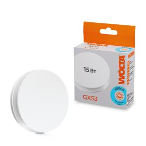 лампа светодиодная 15вт 6500к gx53 wolta 25w75r15gx53 от BTSprom.by