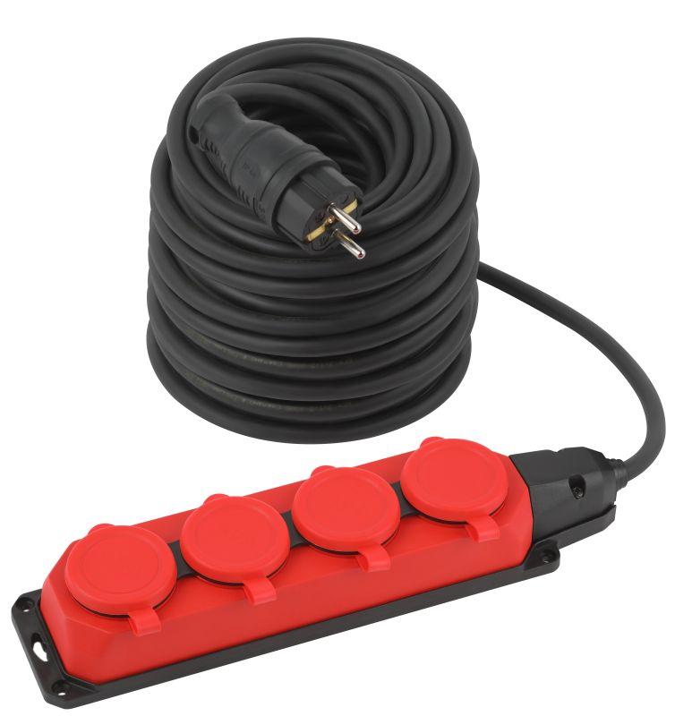 удлинитель 4х40м с заземл. ip44 uk-4e-3x1.5-40m-ip44(kg) каучук кг 3х1.5 эра б0057589 от BTSprom.by