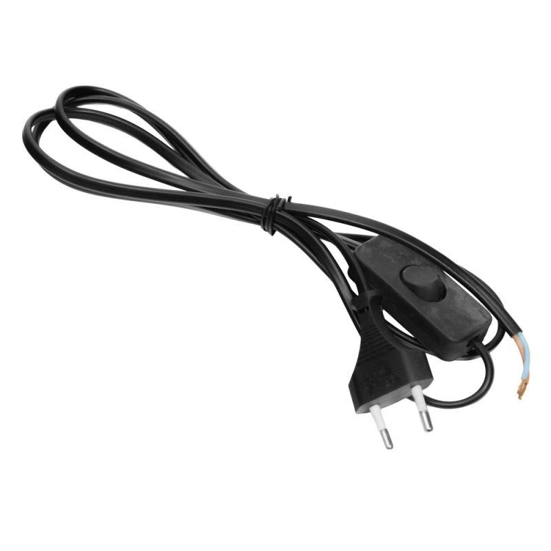  Кабель сетевой S-LRBK с угловой вилкой+выкл. 1.5м черн. Volsten 9351 фото в каталоге от BTSprom.by