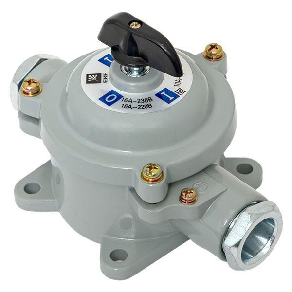  Выключатель пакетный 1-кл. 16А IP56 ПВ3-16 М1 сил. черн. EKF pv-3-16-5 фото в каталоге от BTSprom.by