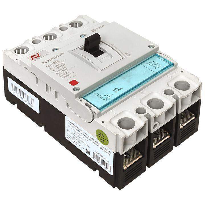 выключатель автоматический 3п 125а 35ка av power-2/3 tr averes ekf mccb-23-125-tr-av от BTSprom.by