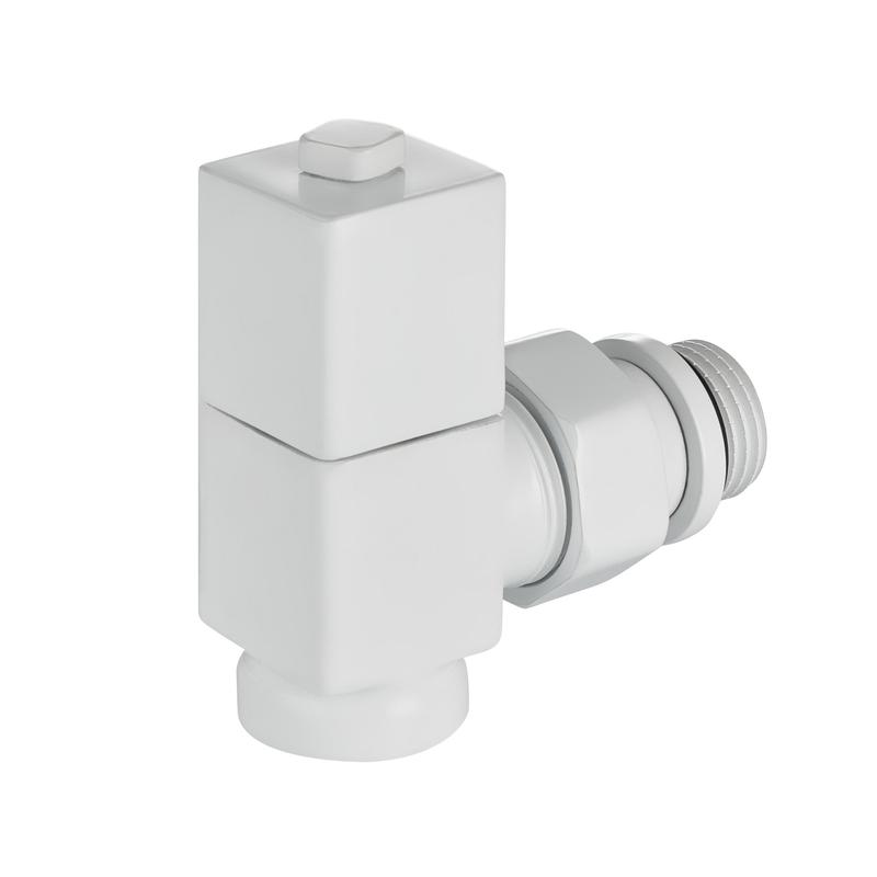  Набор дизайн-вентилей CUBE угловой 1/2дюйм бел. Royal Thermo НС-1422577 фото в каталоге от BTSprom.by