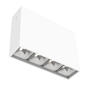 светильник светодиодный dl-box reflect multi 1х4 10вт 3000к 150х40х115 накладной кососвет ral9003 бел. муар varton v1-r0-00252-20l17-2001030 от BTSprom.by