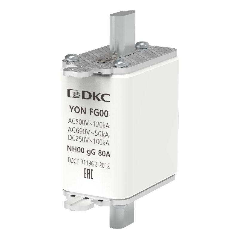 предохранитель yon ножевого типа fg00 с одинарной индикацией 80а dkc 1fg00-0080 от BTSprom.by