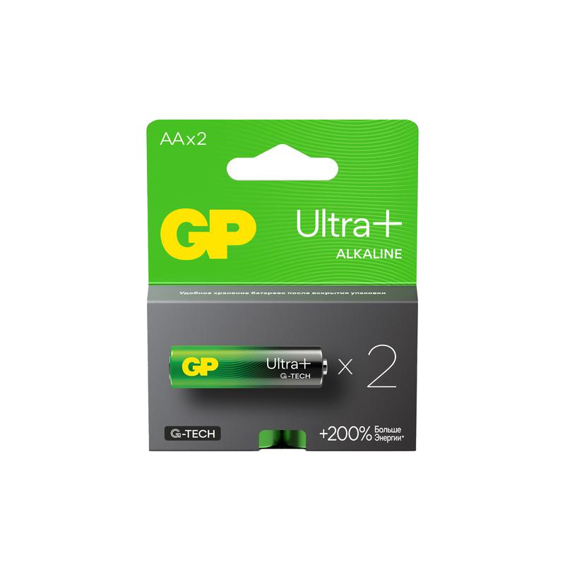 элемент питания алкалиновый aa/lr6 1.5в ultra plus alkaline g-tech (блист.2шт) gp 1198 от BTSprom.by