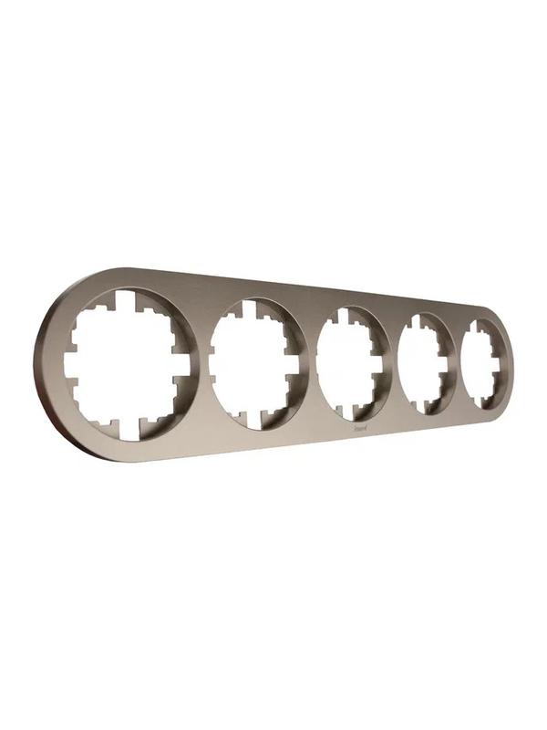  Рамка 5-м OSEN горизонт. круглая титан LEZARD 744-3700-150 фото в каталоге от BTSprom.by