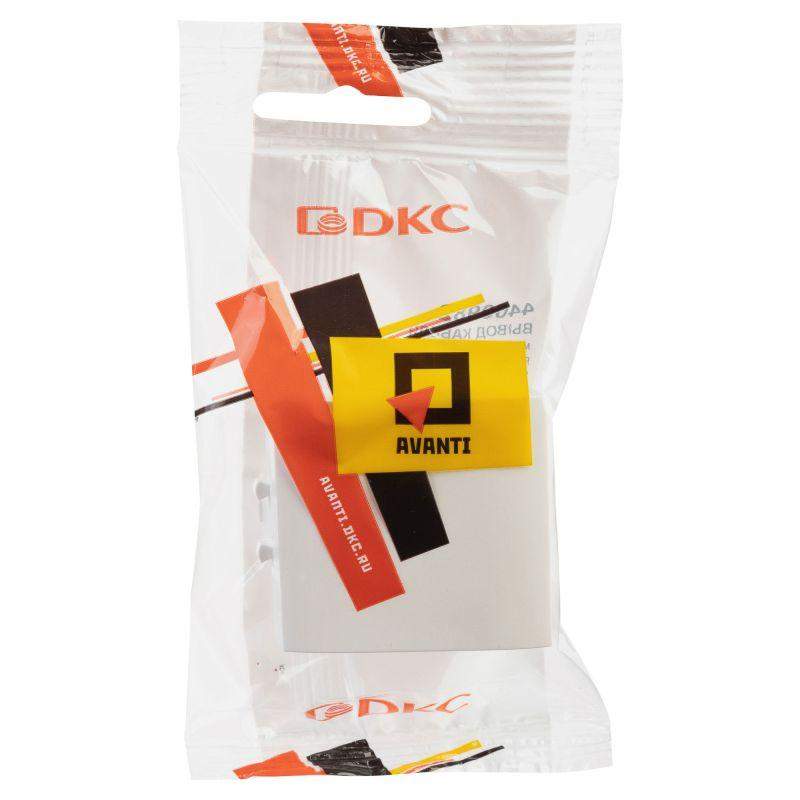  Вывод кабеля модульный "Avanti" "Белое облако" 2 модуля DKC 4400982 фото в каталоге от BTSprom.by