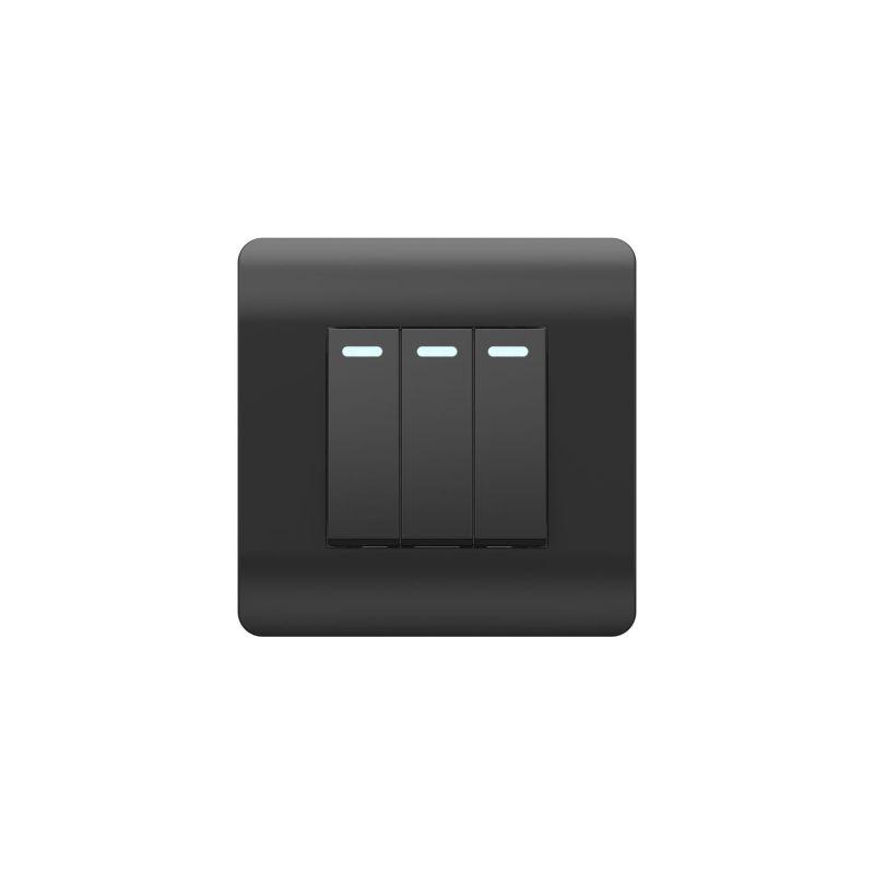 переключатель 3-кл. new3-e 10а с подсветкой черн. chint 431514 от BTSprom.by