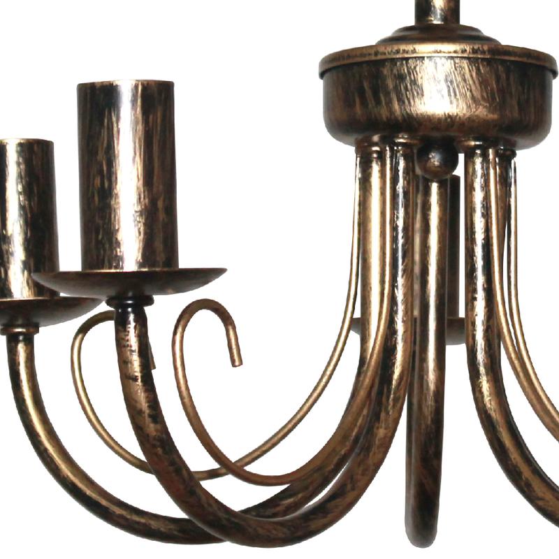  Светильник "Рустика" 253 бронза НСБ 01-5х60-123 E14 (инд.упак.) Элетех 1005404246 фото в каталоге от BTSprom.by