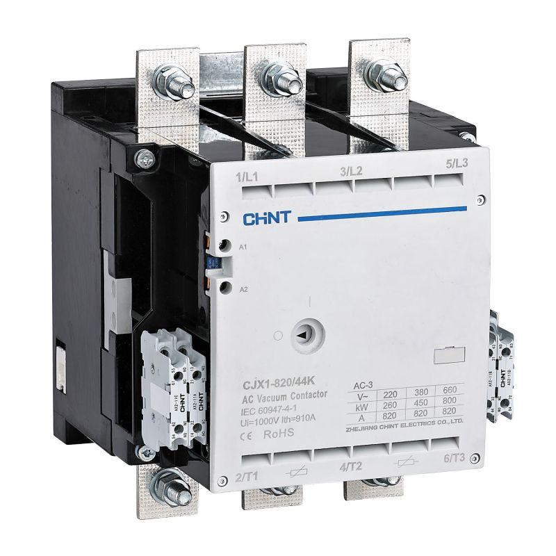 контактор вакуумный cjx1-820/44k 820а 380в ac/dc 4но+4нз ac-3 chint 275701 от BTSprom.by