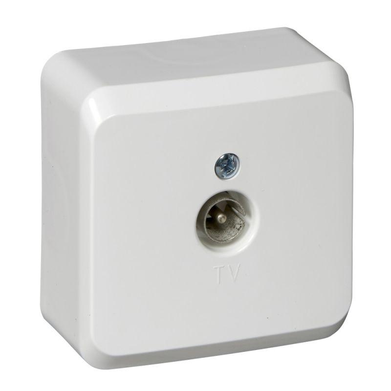 розетка телевизионная tv 1-м оп этюд бел. se tva-002b от BTSprom.by