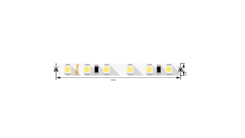 лента светодиодная стандарт 3528 120led/м 9.6вт/м тепл. бел. 24в ip20 (уп.5м) swg pro 00-00005669 от BTSprom.by