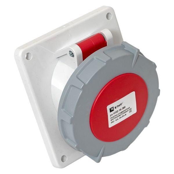  Розетка стационарная внутренняя угловая 4152 3Р+РЕ+N 16А 380В IP67 PROxima EKF ps-4152-16-380 фото в каталоге от BTSprom.by