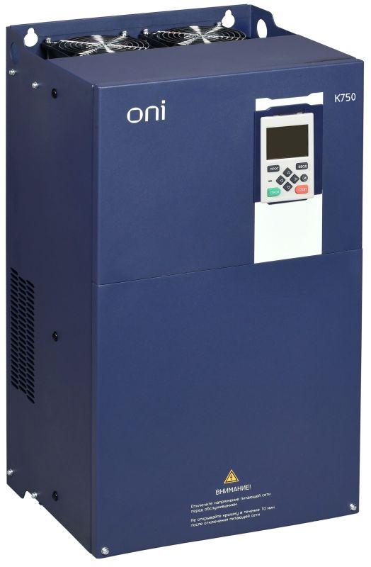 преобразователь частоты k750 380в 3ф 185-200квт 340-377а oni k750-33-185200m от BTSprom.by