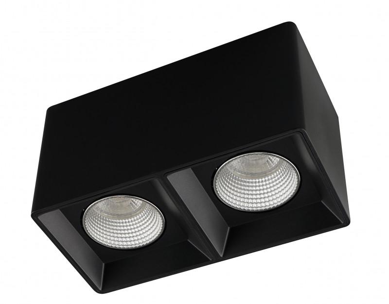 светильник 10вт gu5.3 ip20 led накладной пластик черн./хром denkirs 654439 от BTSprom.by