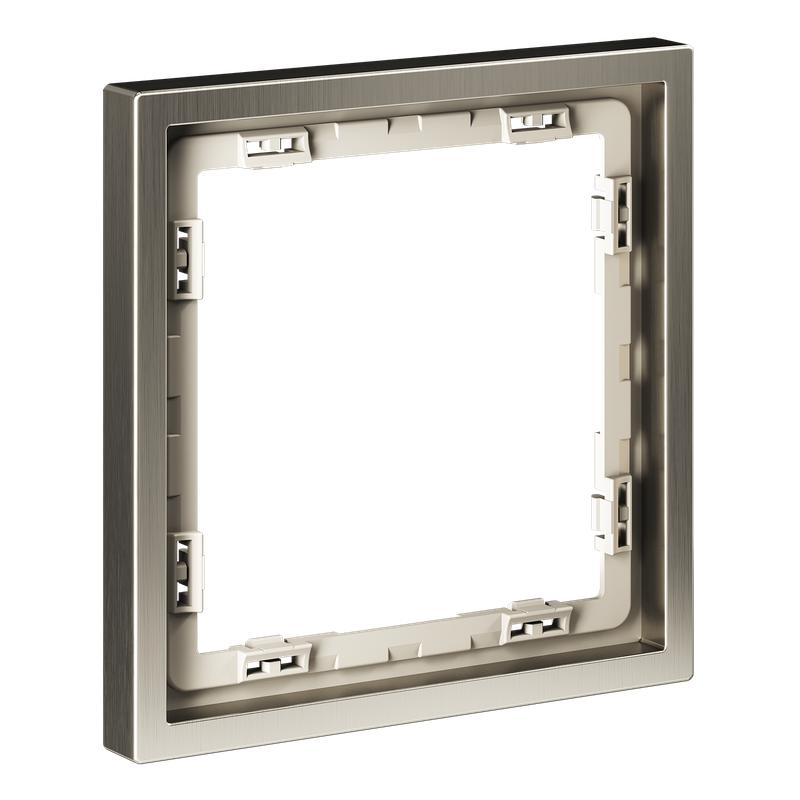 рамка металлическая на 1 пост s70 metal никель voltum vlsm120111 от BTSprom.by