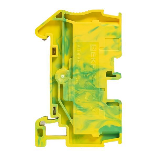  Колодка клеммная пружинная 4 Push-in земля EKF PIT-4-pe фото в каталоге от BTSprom.by