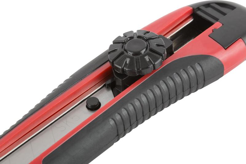  Нож технический "Стронг" 18мм усилен. прорезиненный вращ. прижим КУРС 10180 фото в каталоге от BTSprom.by