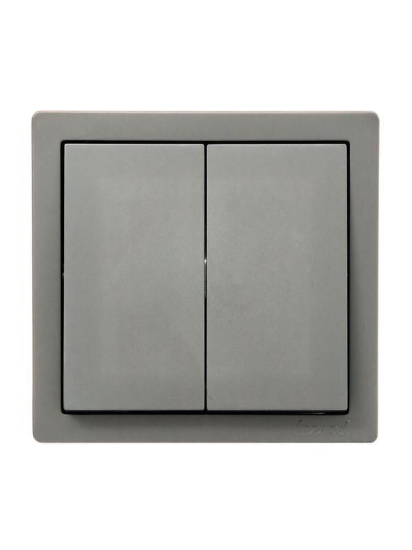 Выключатель 2-клав. LETO платина LEZARD 752-3500-101 фото в каталоге от BTSprom.by  Выключатель 2-клав. LETO платина LEZARD 752-3500-101 фото в каталоге от BTSprom.by