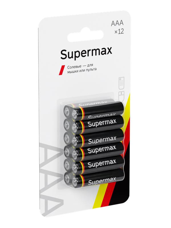 элемент питания солевой aaa/r03 (блист.12шт) supermax supr03bl12 от BTSprom.by