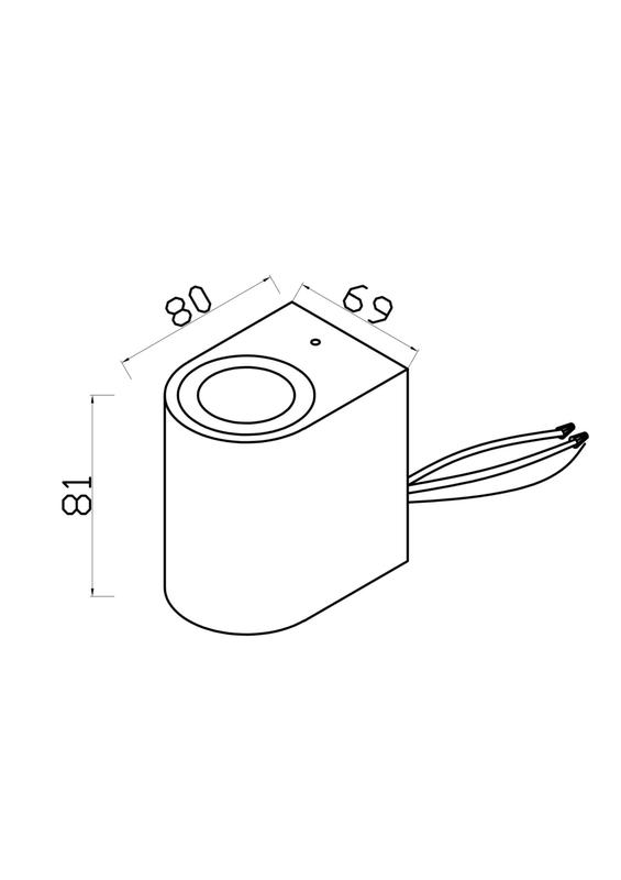  Светильник Slat 1х10Вт GU10 IP54 бра настен. Maytoni O044WL-01B фото в каталоге от BTSprom.by