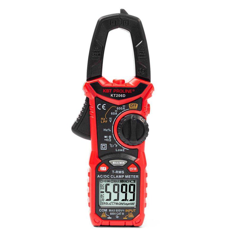 клещи токовые цифровые kt 206d "proline" квт 80753 от BTSprom.by