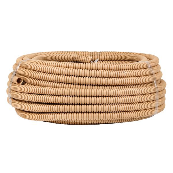 труба гофрированная пвх d16мм с протяжкой свет. дерево (уп.25м) plast proxima ekf tg-z-16w от BTSprom.by