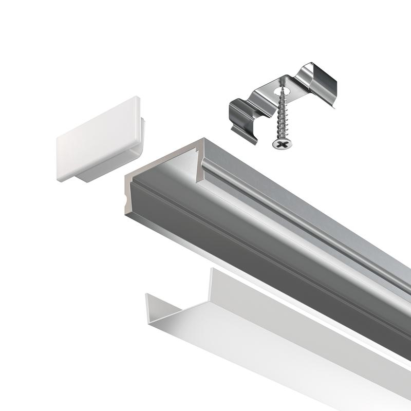  Профиль накладной 15х6 алюм. Maytoni ALM001S-2M фото в каталоге от BTSprom.by