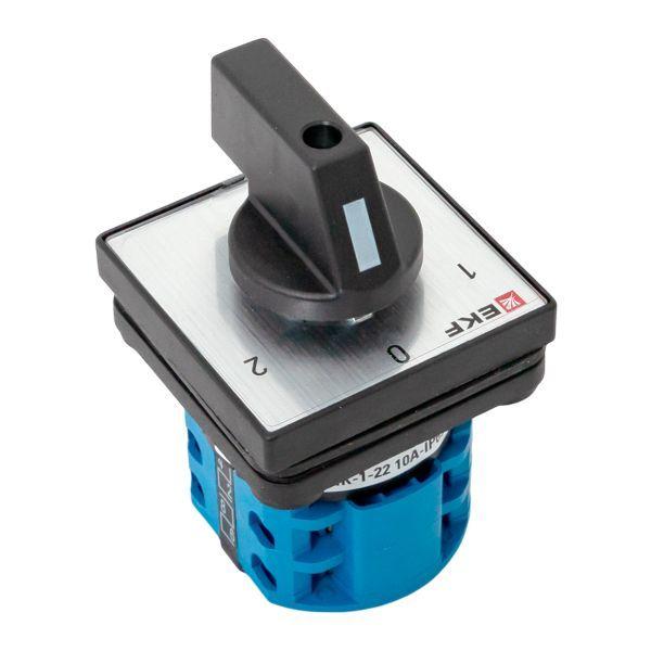  Переключатель кулачковый ПК-1-22 2п 10А "1-0-2" IP65 EKF pk-1-22-10-65 фото в каталоге от BTSprom.by