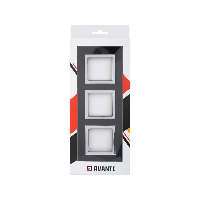  Рамка 3-м 6мод. Avanti натуральн. стекло черн. DKC 4402826 фото в каталоге от BTSprom.by