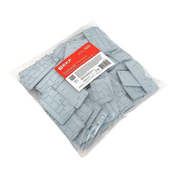  Заглушка для 6 Push-in 3 вывода сер. EKF EP-PIT-6-3 фото в каталоге от BTSprom.by