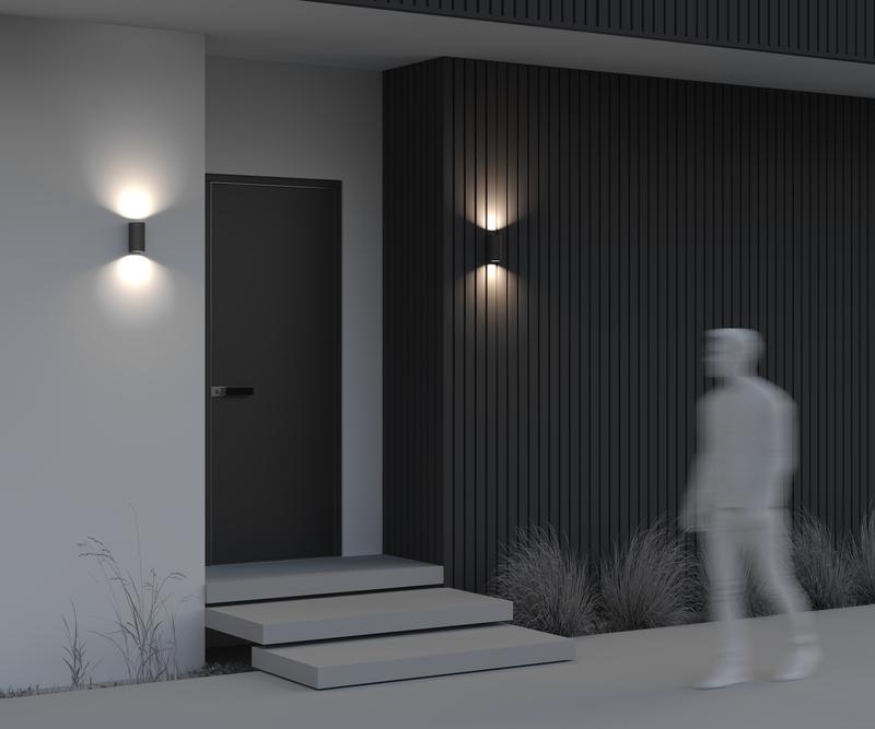  Светильник Slat 2х10Вт GU10 IP54 бра настен. Maytoni O044WL-02B фото в каталоге от BTSprom.by