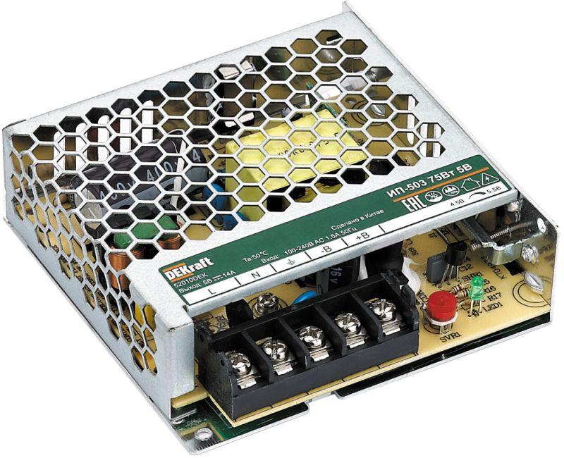 источник питания импульсный 100вт 24в 4.5а ип-503 dekraft 52017dek от BTSprom.by