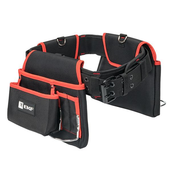 сумка-пояс двухсекционная усиленная с двухшпеньковым ремнем с-12 master ekf c-12 от BTSprom.by