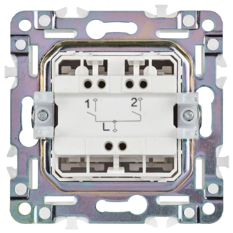  Выключатель 2-кл. SKANDY 10А SK-V04Gr сер. IEK SK-V20-0-10-K03 фото в каталоге от BTSprom.by